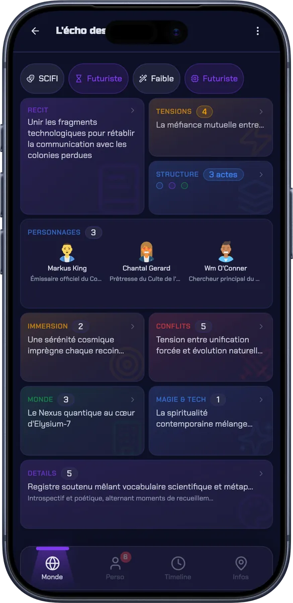 Vue repliée
